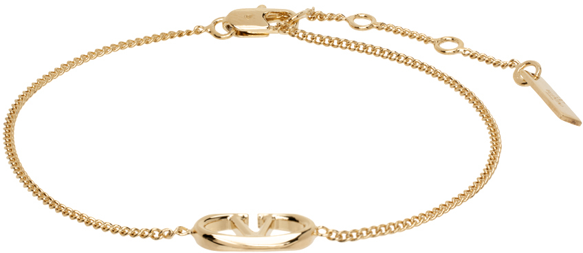 Valentino Garavani Gold Vlogo Signature Bracelet