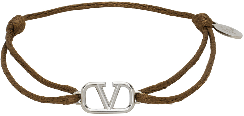 Black VLogo Signature Cotton Bracelet