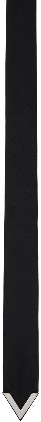 Shop Valentino Black Valentie Tie In Jv9 Nero/rutenio