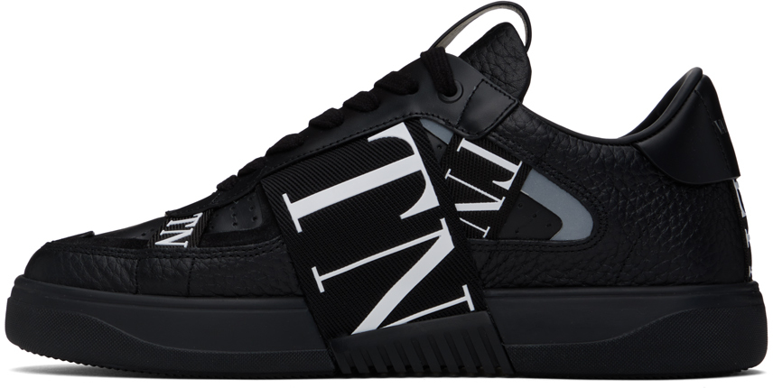 Valentino Garavani Vltn Ribbon Sneakers In 0no Nero