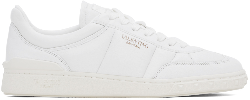 Shop Valentino White Upvillage Sneakers In 0bo Bianco/snow Whit