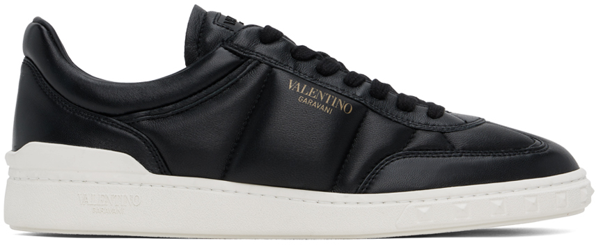 Shop Valentino Black Upvillage Sneakers In 0no Nero