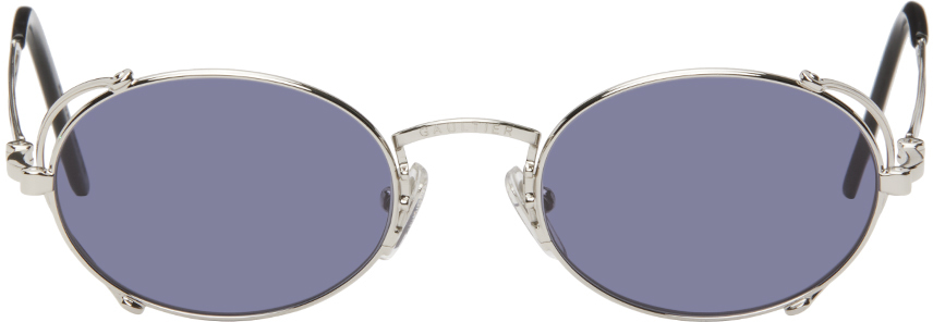 Silver 55-3175 Sunglasses by Jean Paul Gaultier on Sale