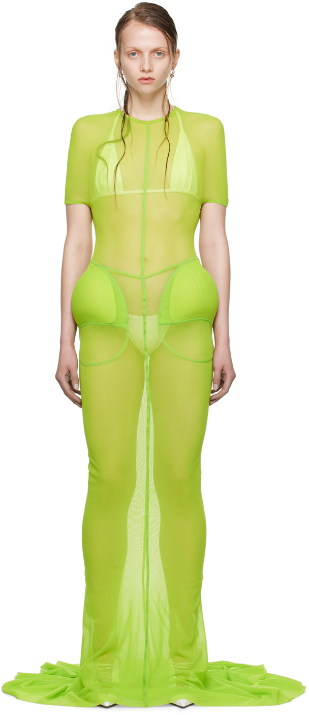 Green Shayne Oliver Edition Maxi Dress