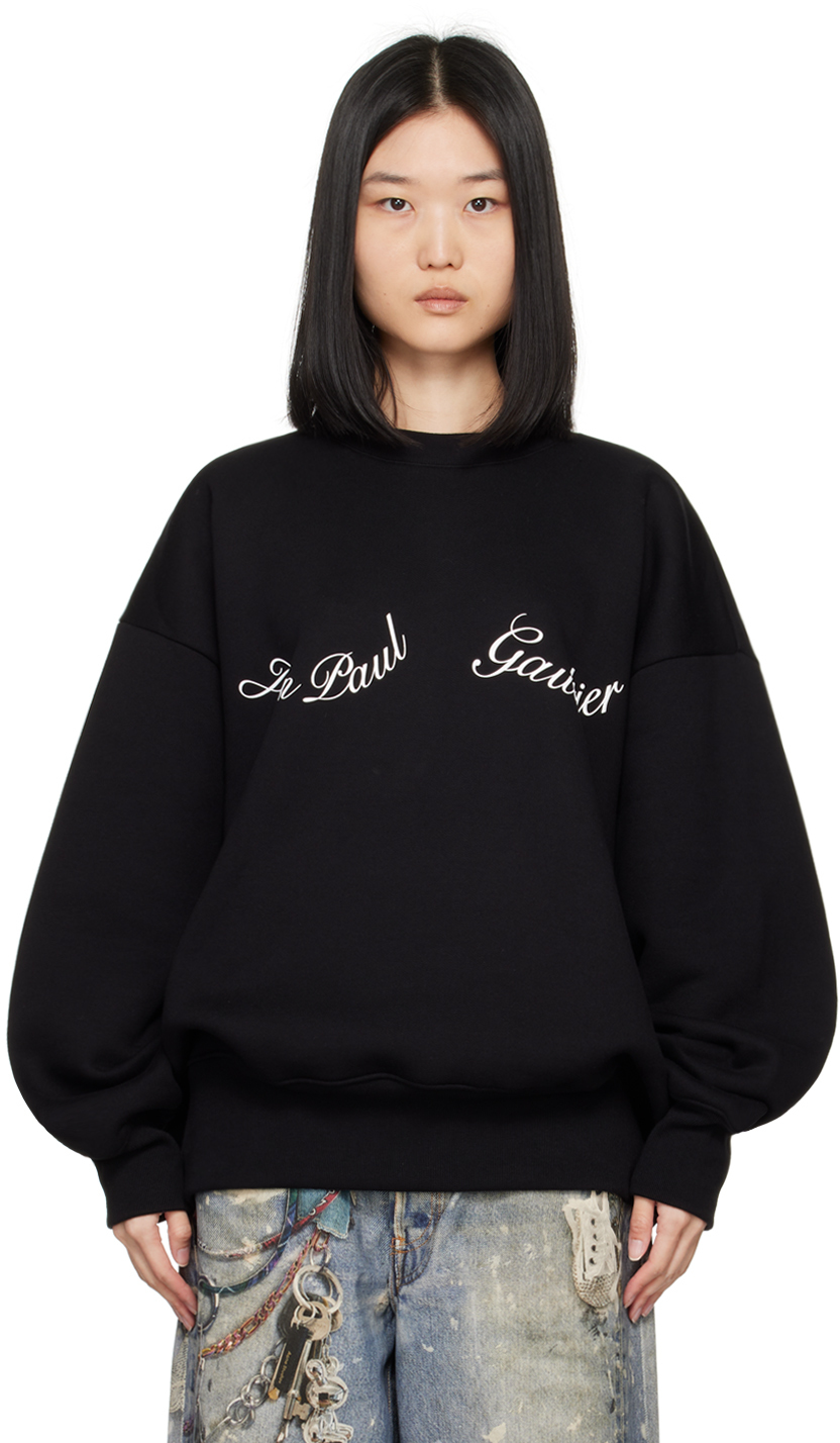 Shop Jean Paul Gaultier Black 'the ' Sweatshirt In 0001 Black/white