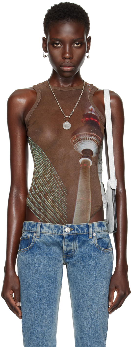 Brown Shayne Oliver Edition Bodysuit