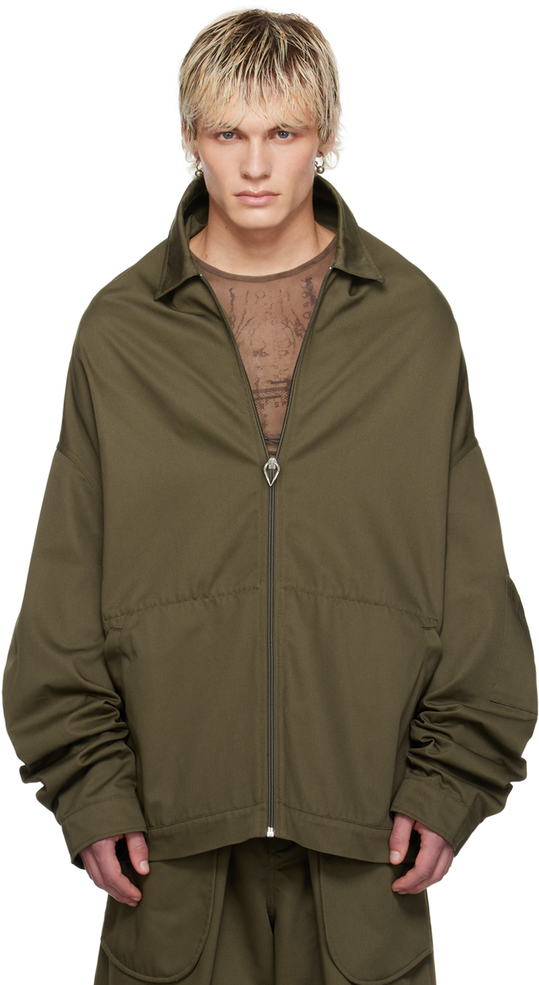 Shop Jean Paul Gaultier Khaki Shayne Oliver Edition Jacket In 41-khaki