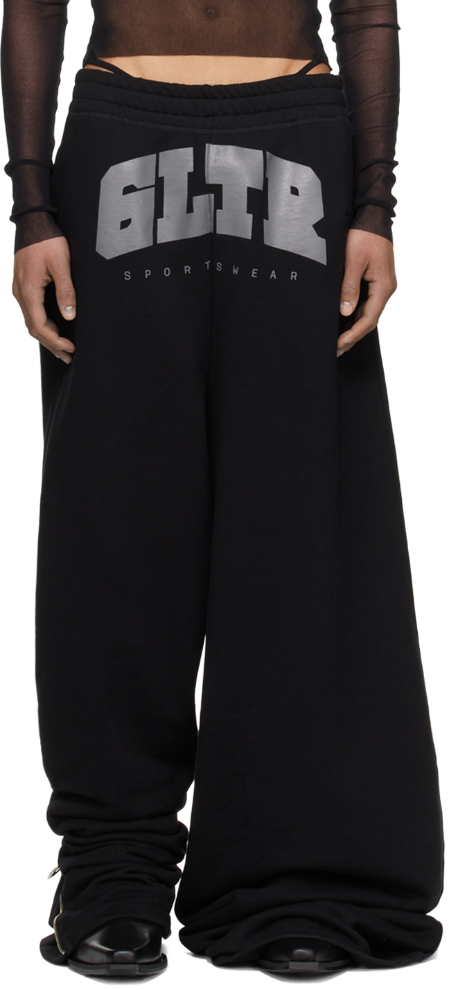 Shop Jean Paul Gaultier Black Shayne Oliver Edition Sweatpants In 00-black