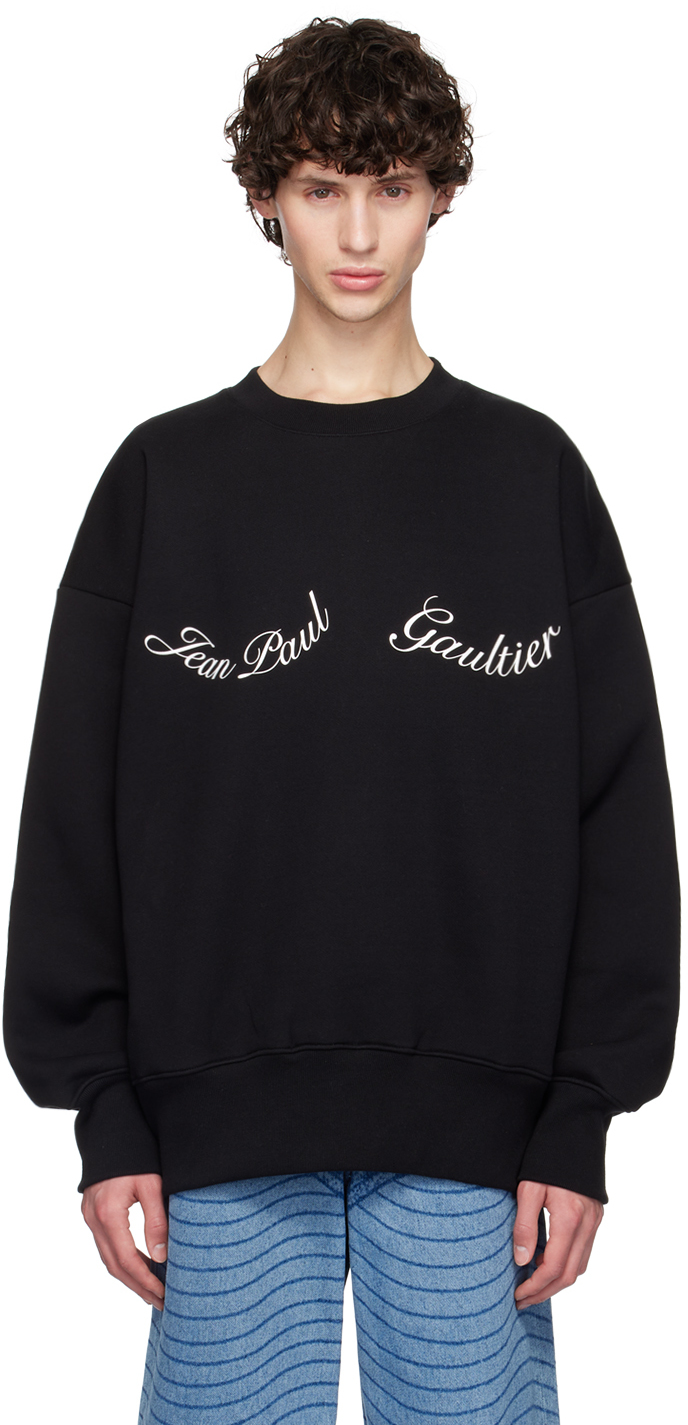 Shop Jean Paul Gaultier Black 'the ' Sweatshirt In 0001-black/white