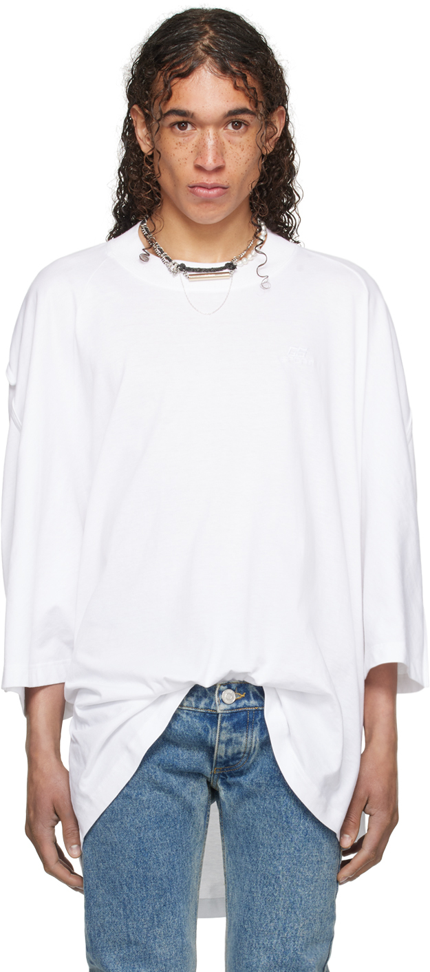 Shop Jean Paul Gaultier White Shayne Oliver Edition T-shirt In 01-white