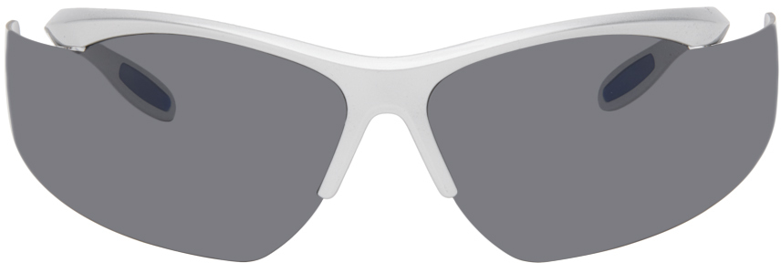 Praying Ssense Exclusive Silver  Sunglasses In Gray
