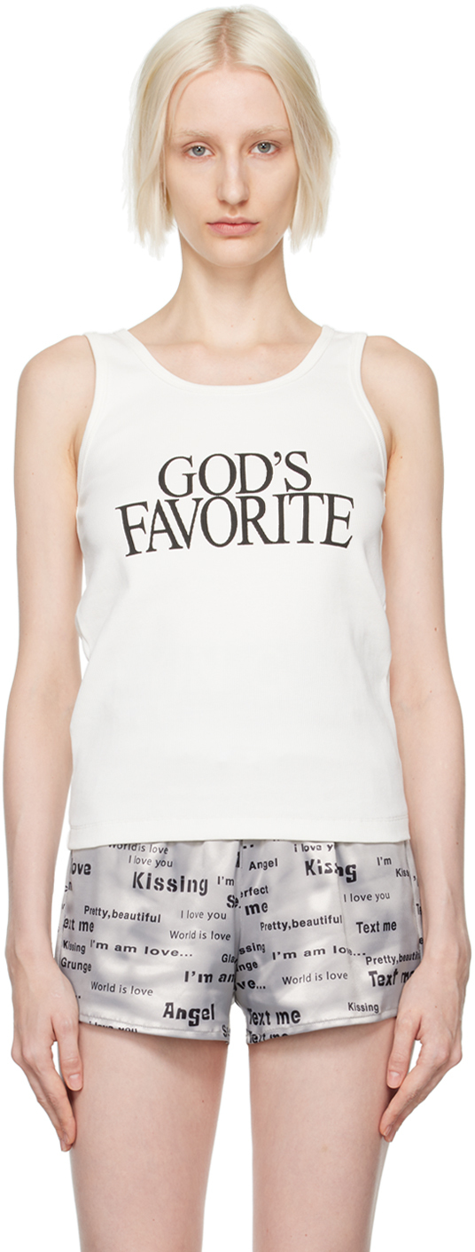 Shop Praying White 'god's Favorite' Tank Top