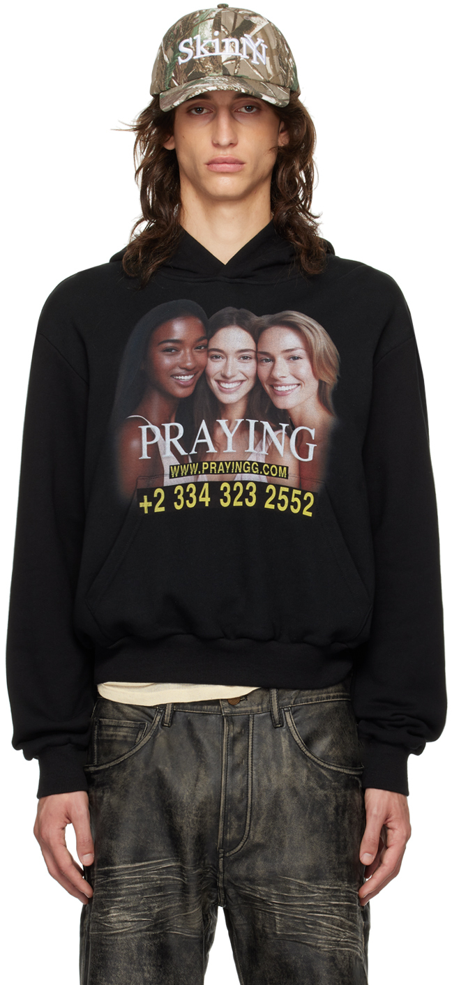 Shop Praying Black Ai Girls Hoodie