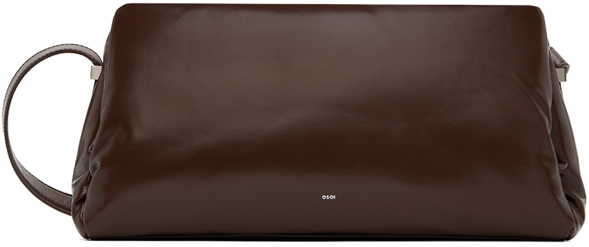 Shop Osoi ブラウン Pillow Bau バッグ In Choco Brown