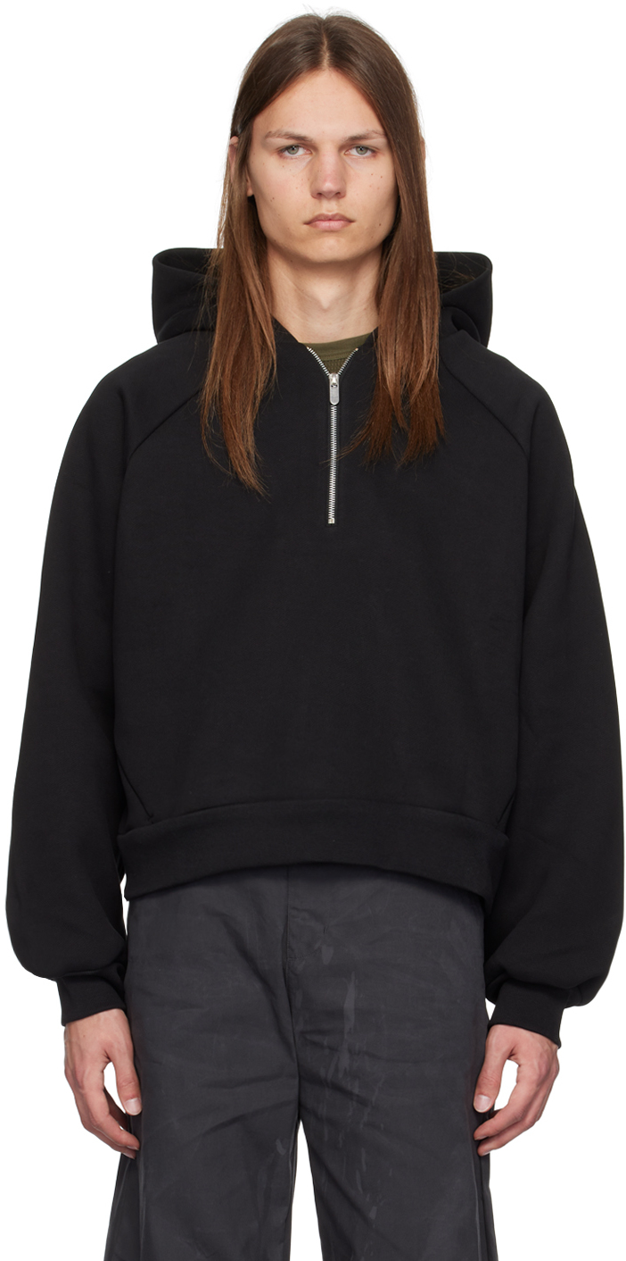 Black Half-Zip Hoodie