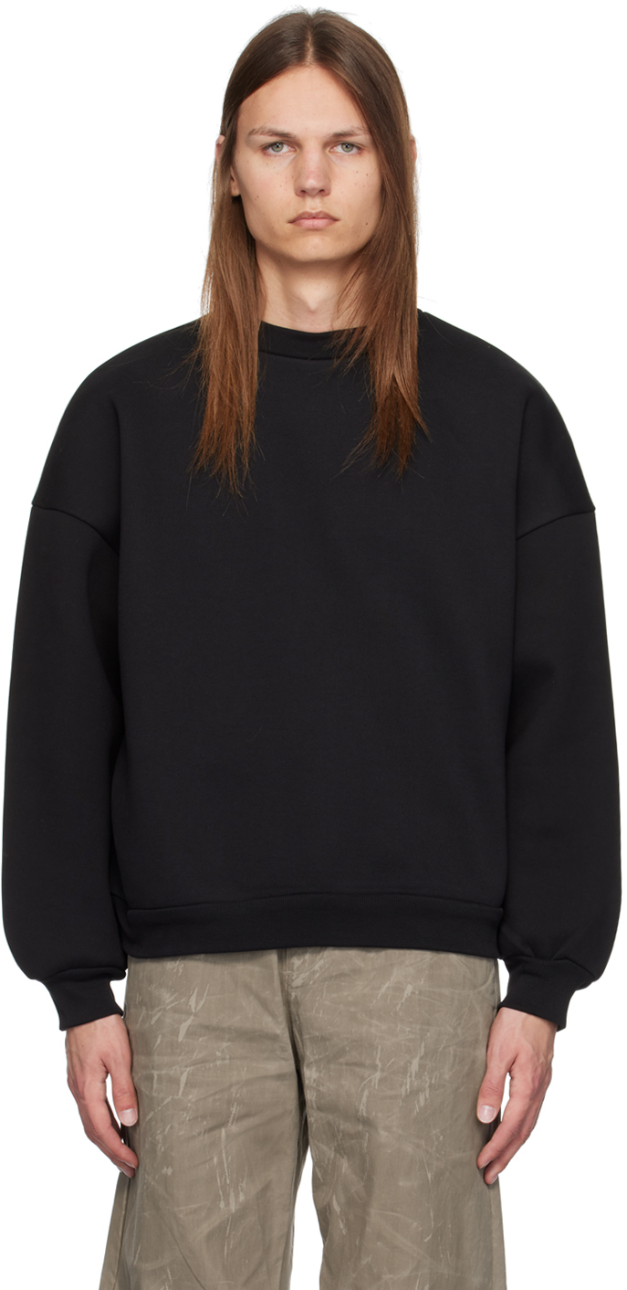 Shop Seventh Black Heavyweight Sweatshirt In Night