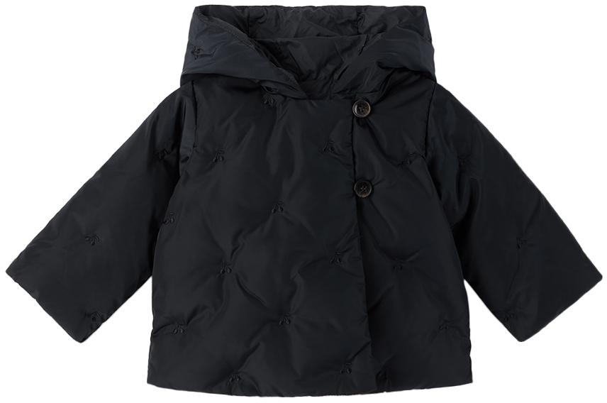 Shop Bonpoint Baby Navy Bonno Jacket In 076 Bleu Nuit