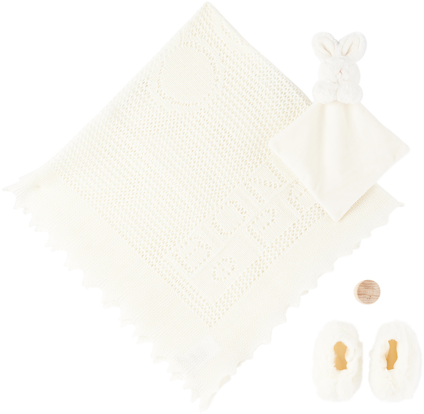 Baby Off-White Nighttime Blanket Set by Bonpoint on Sale