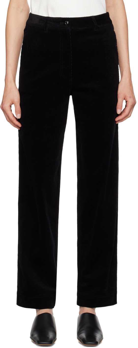 Black Straight Trousers