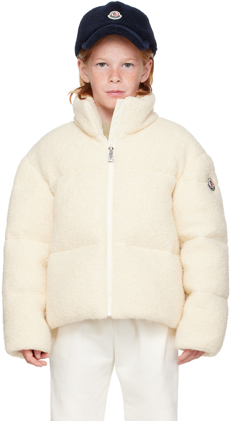 キッズアウター MONCLER ENFANT 'Dimase' down jacket White Kids White Babas Down Jacket by Moncler Enfant on Sale