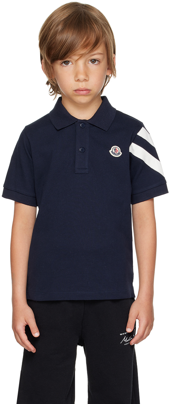 Moncler Boy’s Logo Patch store Polo Shirt