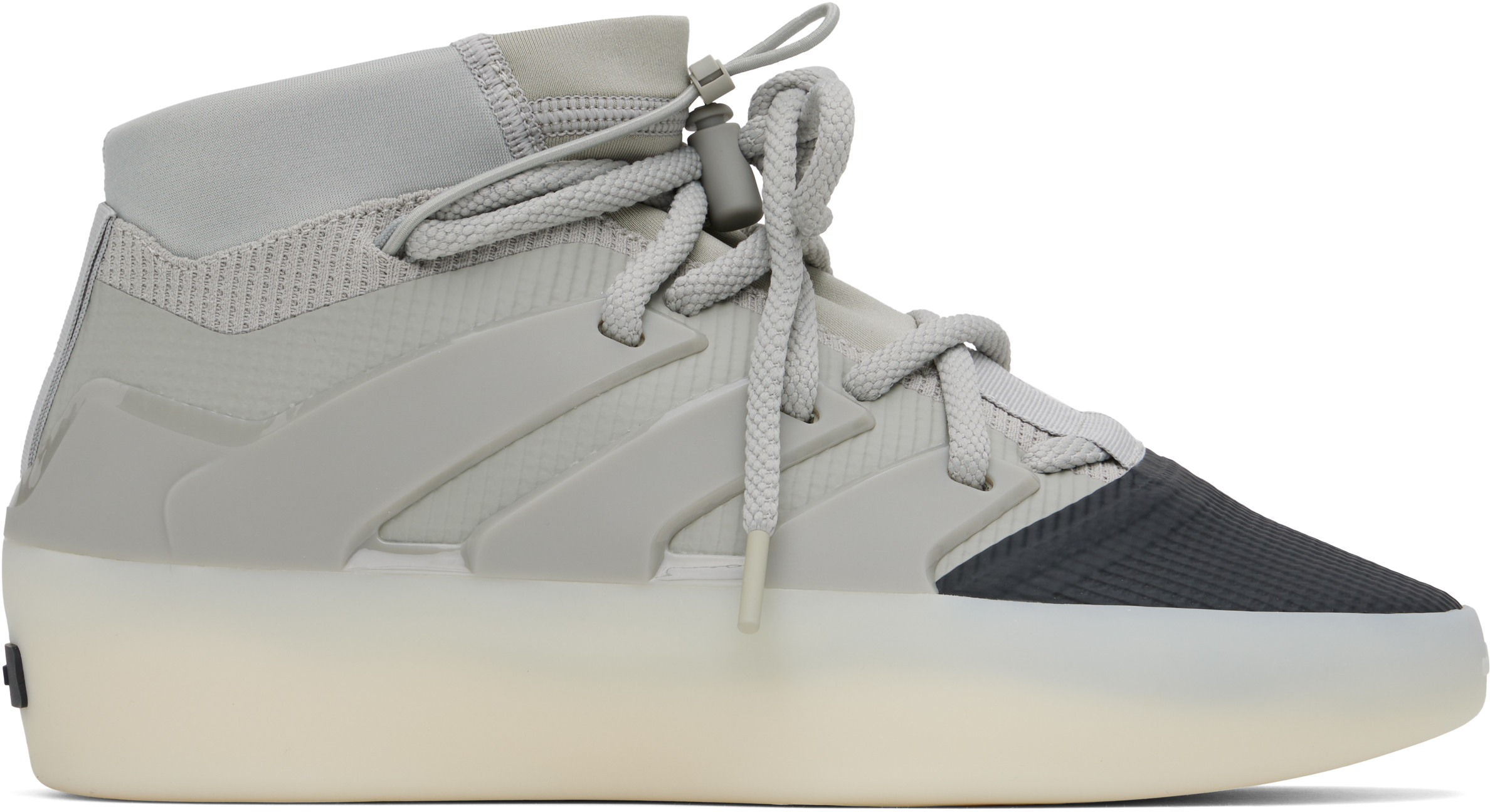 Fear of God Athletics Gray Black Adidas Edition One Model Sneakers