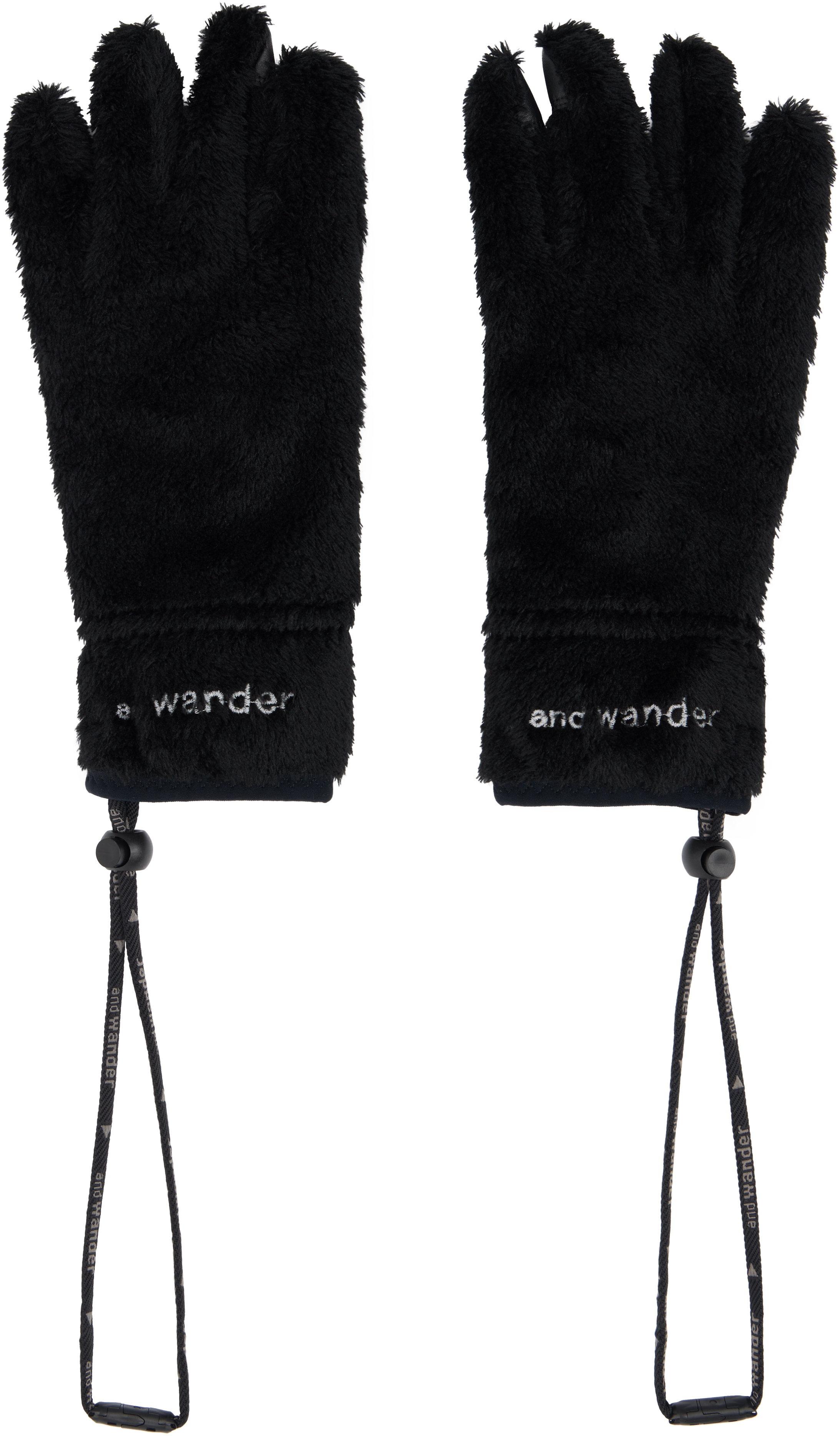 Black High Loft Fleece Gloves