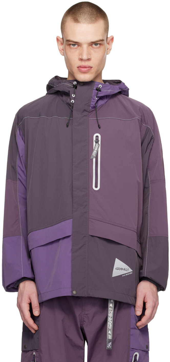 And Wander Purple Gramicci Edition Jacket In Multi Purple