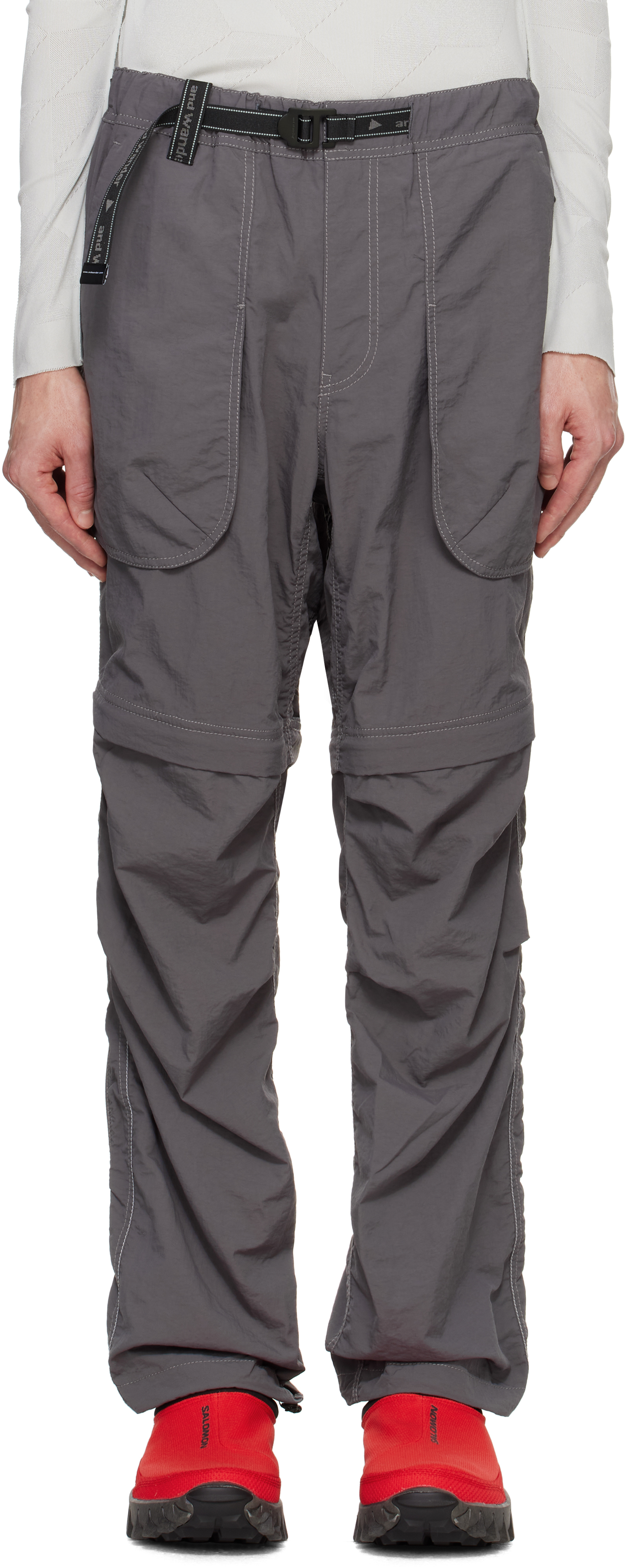 Gray NY Taffeta 2Way Cargo Pants