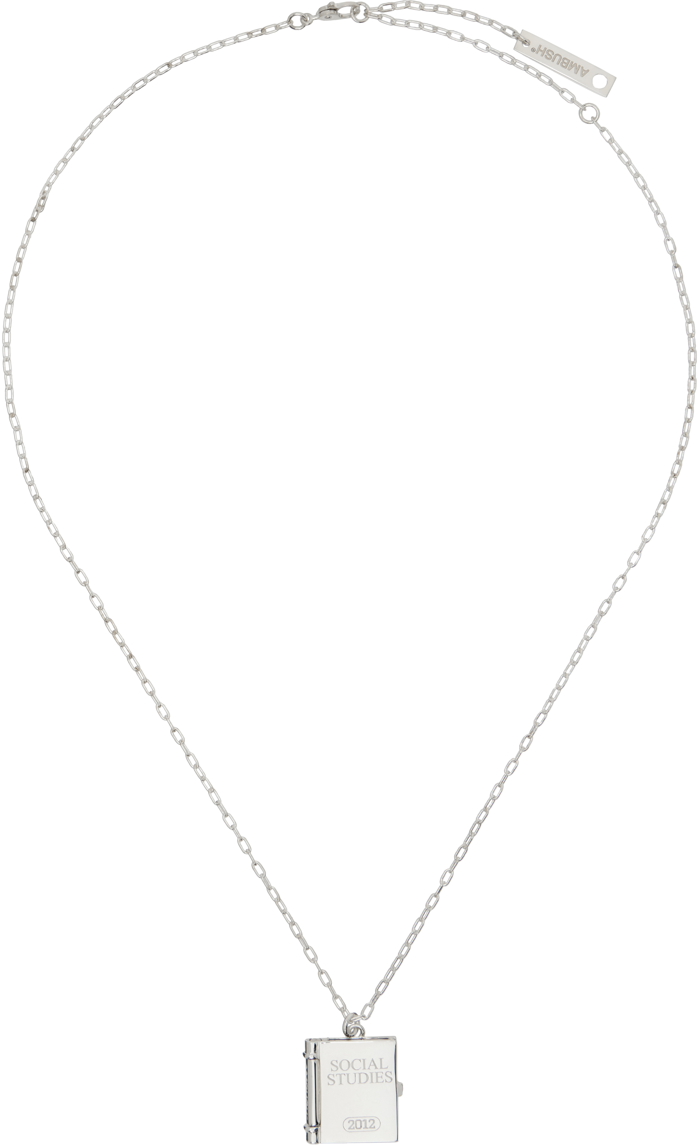 【AMBUSH】SOCIAL STUDIES LOCKET NECKLACE 2色展開 Gold Silver NIB AMBUSH Silver S Heart Padlock Chain Necklace Size OS