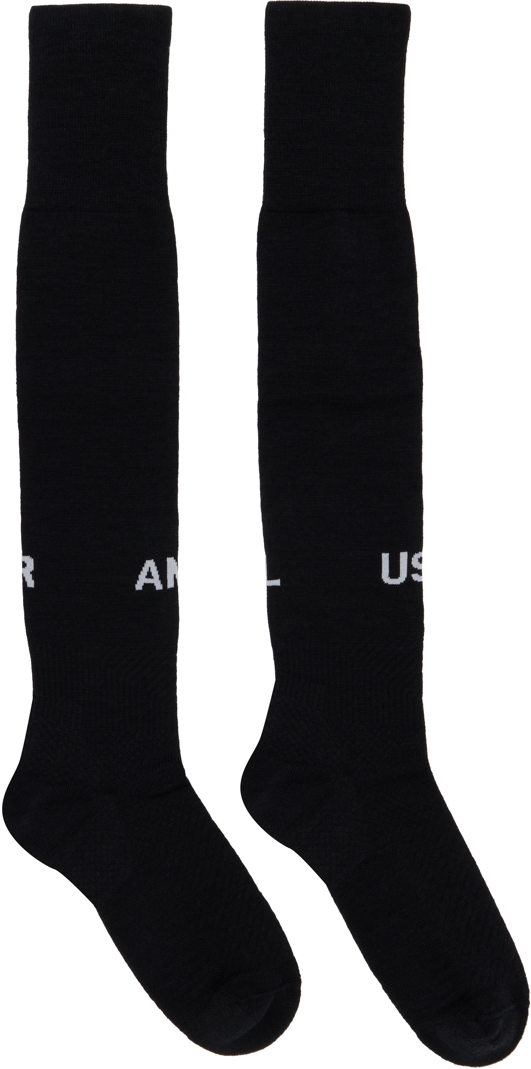 Black Jacquard Socks