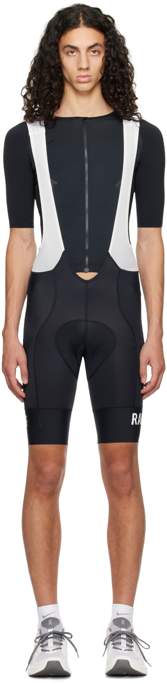 Shop Rapha White & Navy Bib Shorts In Dnw Dark Navy/white