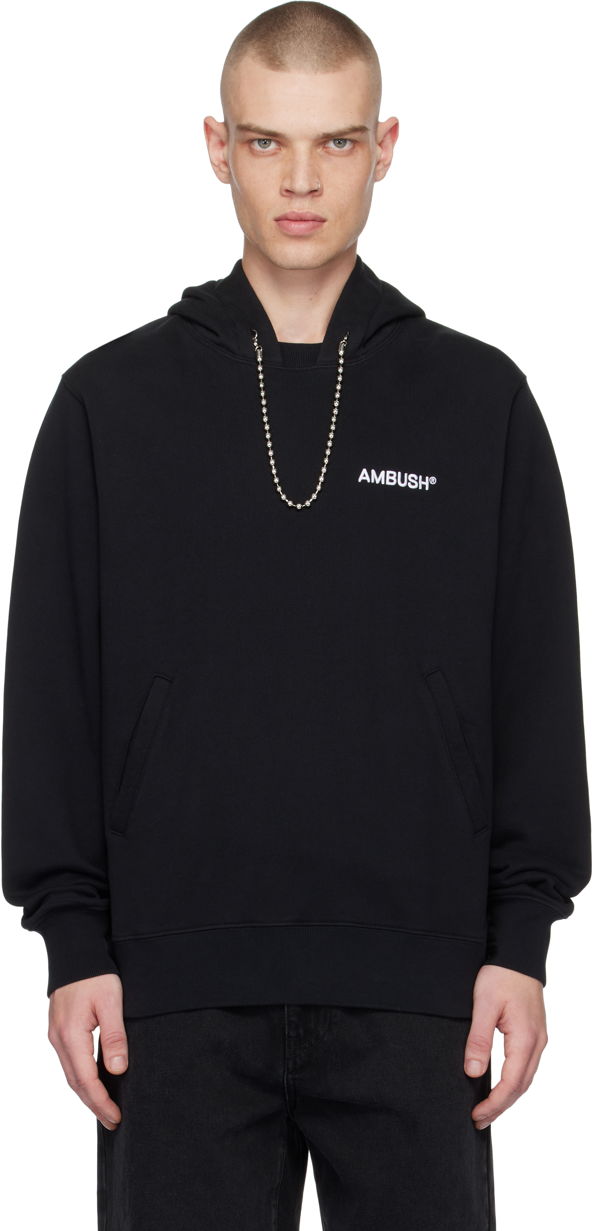 【関税込み】Ambush ネイビー ジップアップフーディ AMBUSH ジップアップ パーカー | ブルー | FARFETCH JP