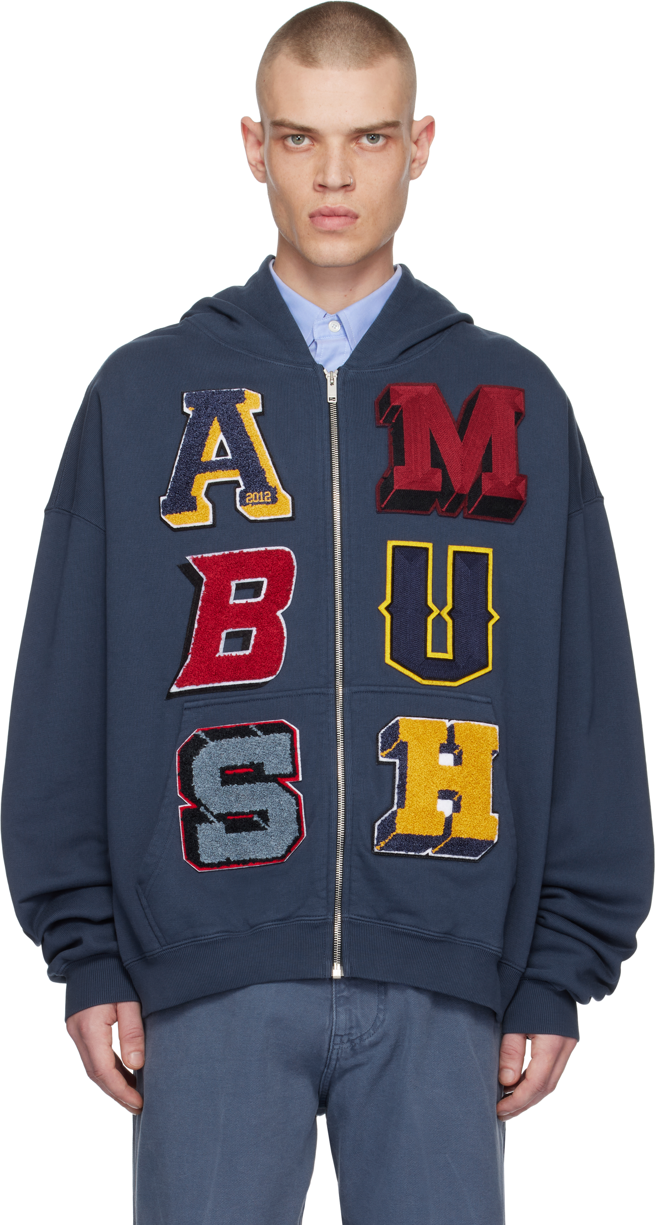 Navy Zip Up Hoodie