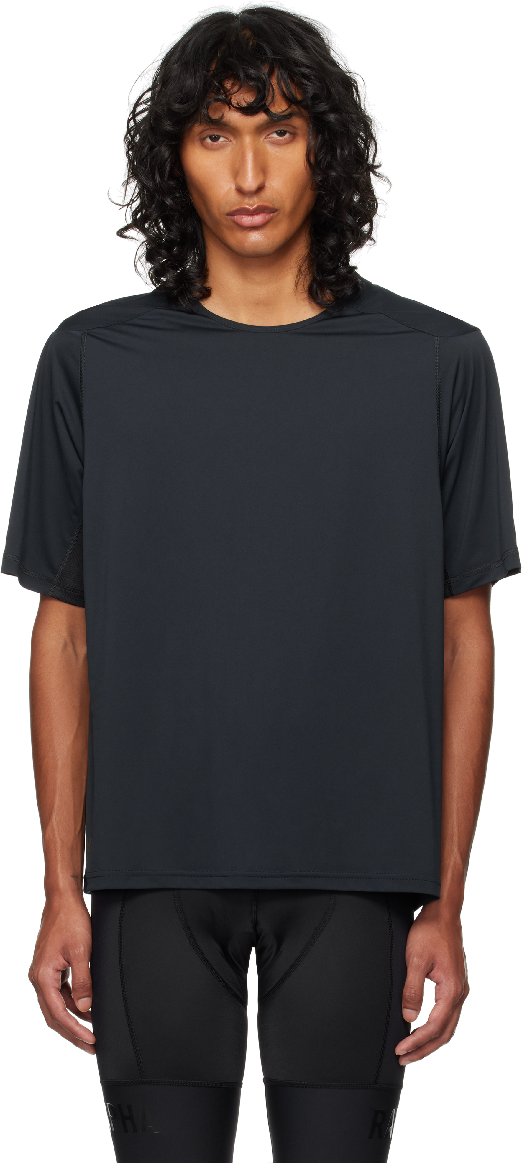 Shop Rapha Black Tech T-shirt In Black/black