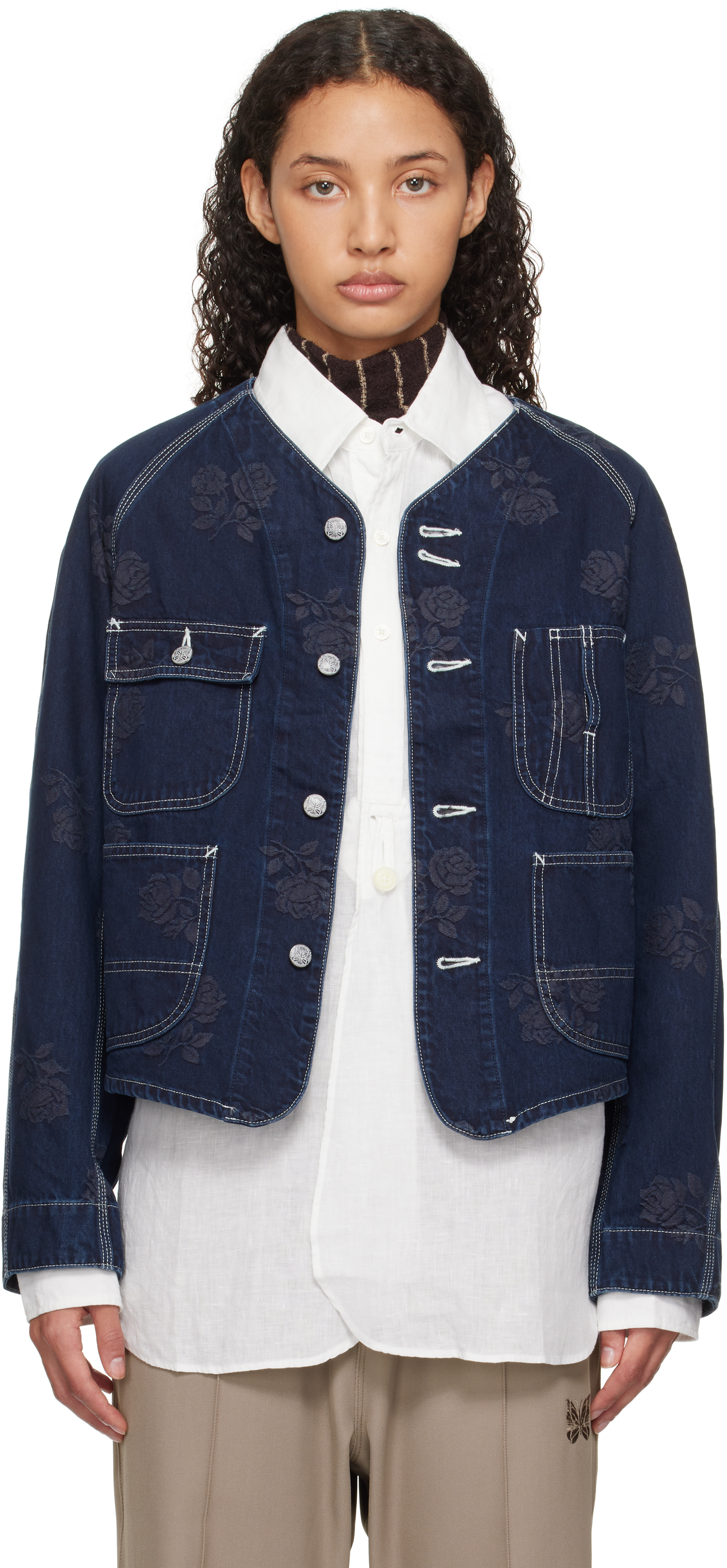 Indigo Short Coverall Denim Jacket