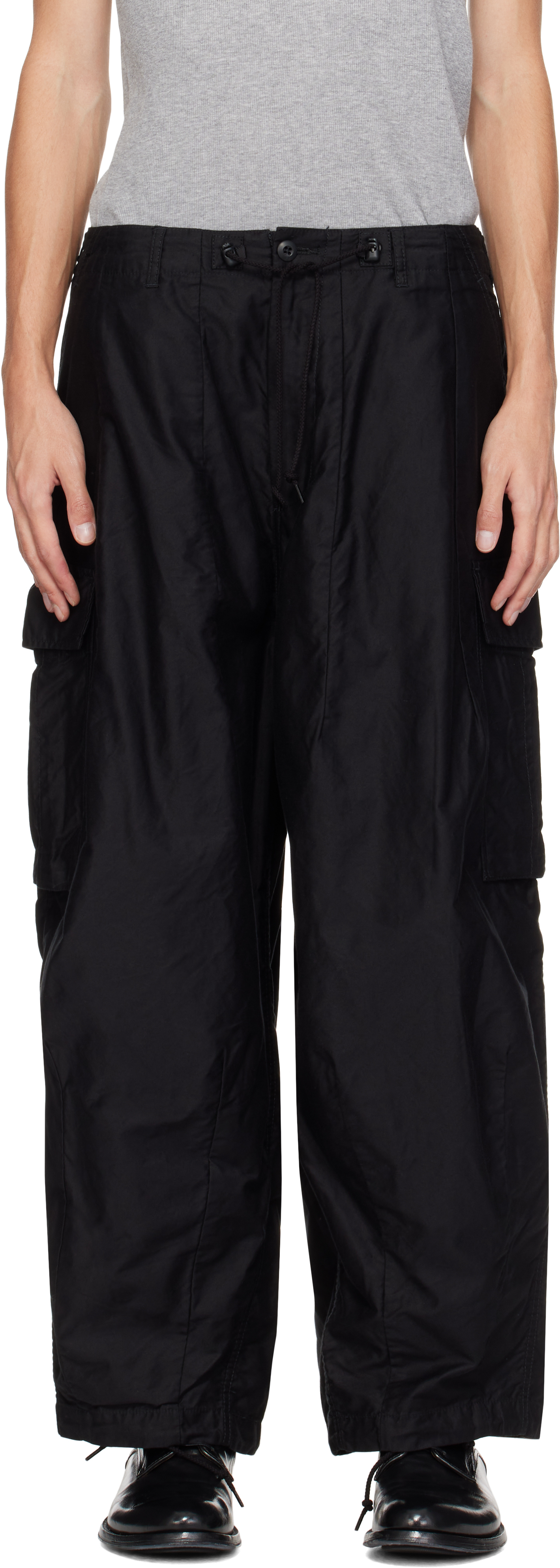 Shop Needles Black H.d. Cargo Pants In B-black