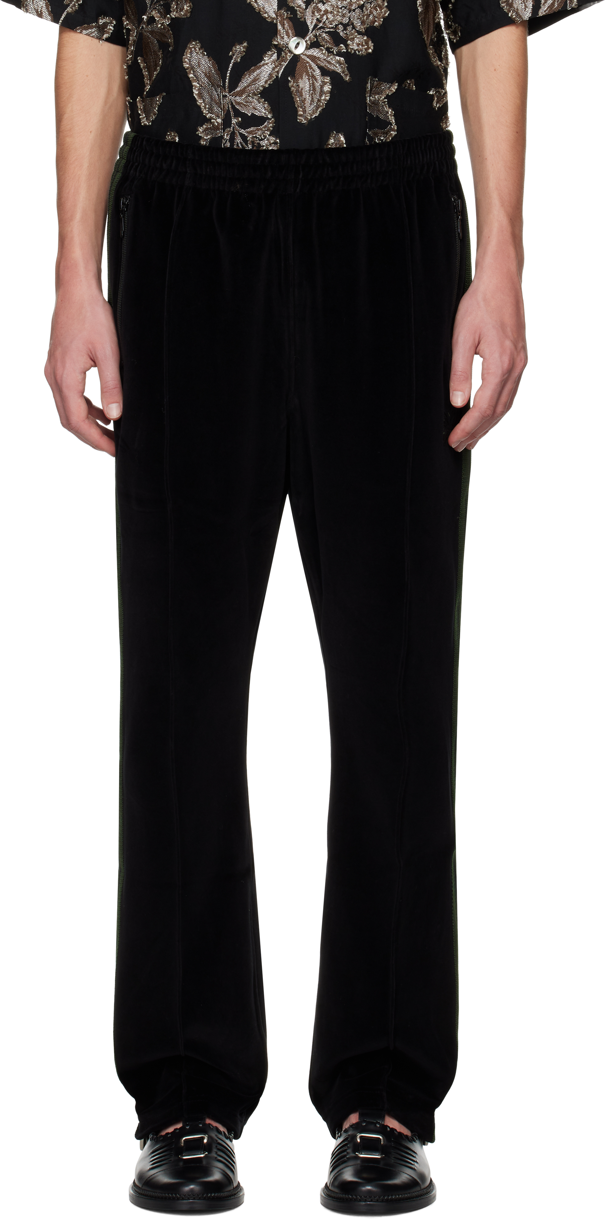 Black Narrow Track Pants