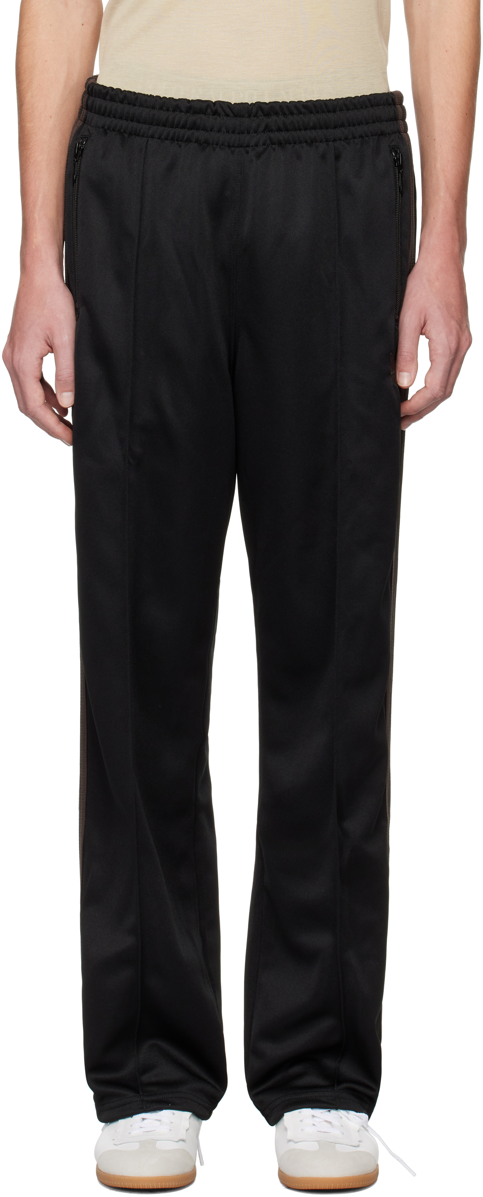 Shop Needles Black Poly Smooth Track Pants In C-black