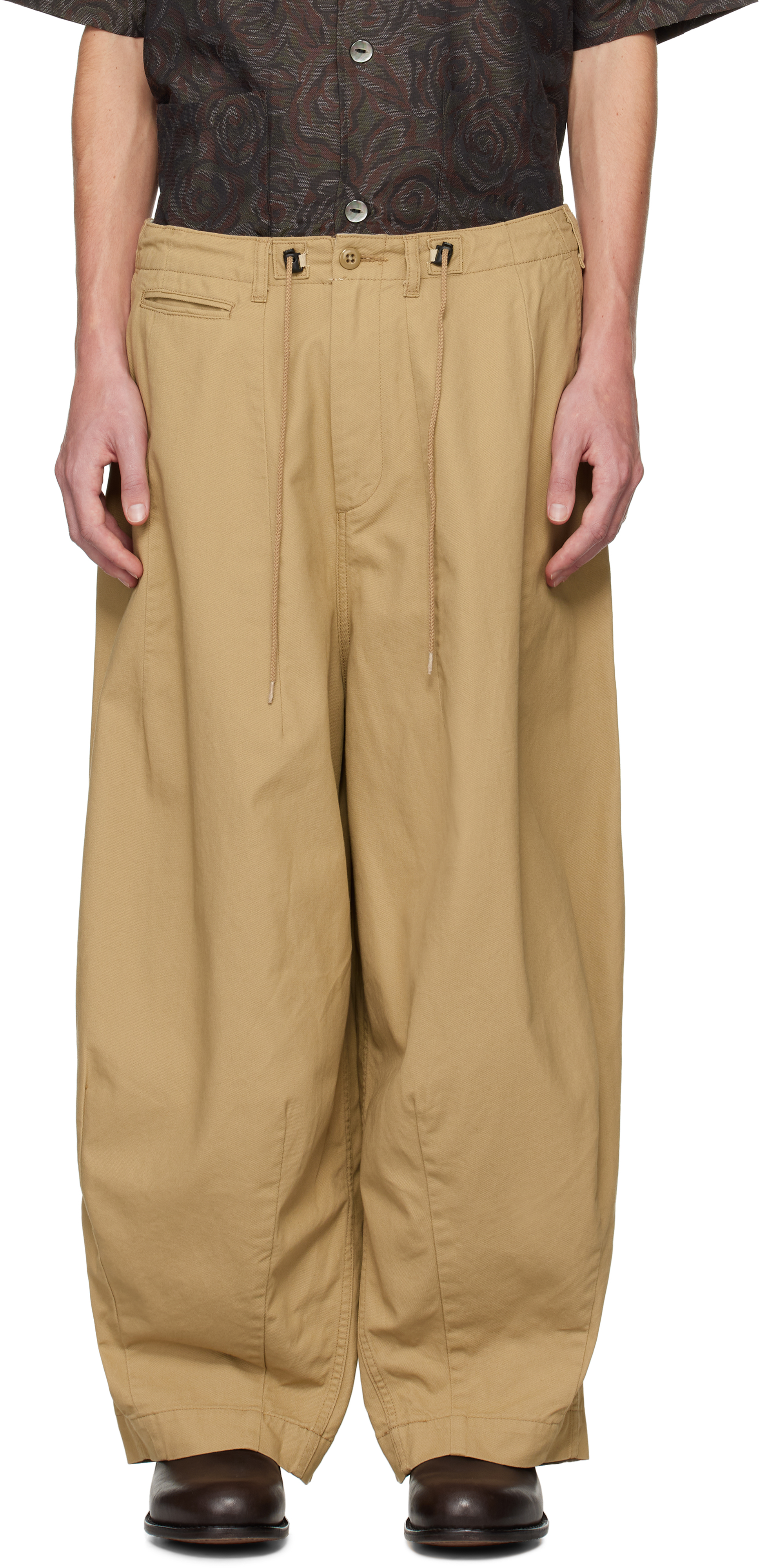 Beige H. D. Trousers