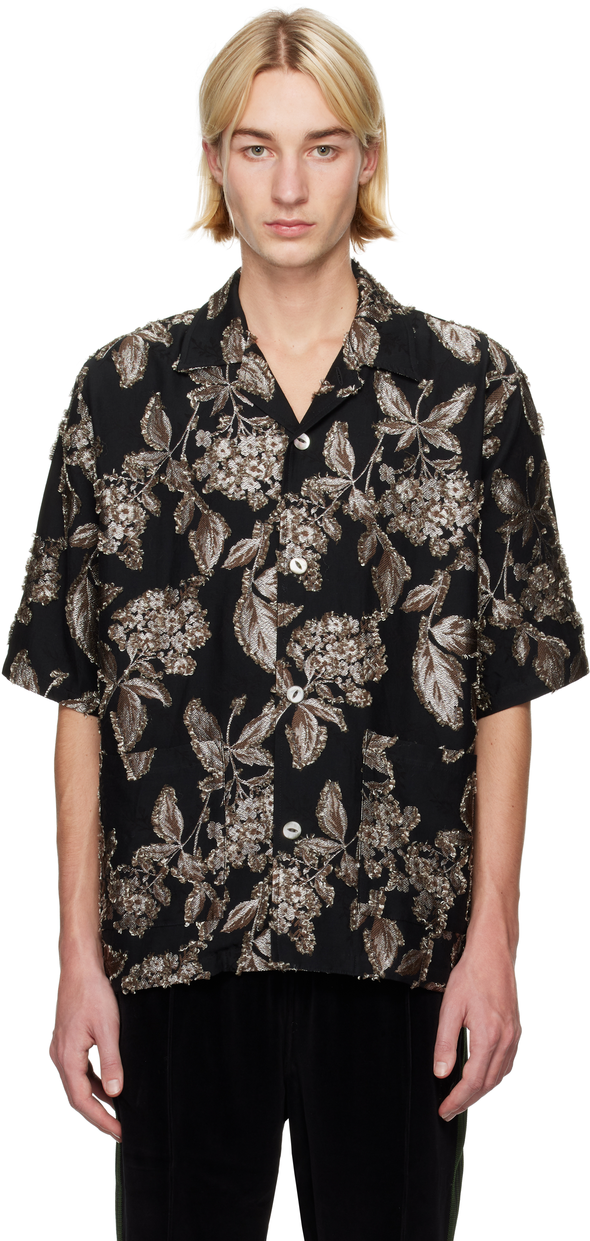 Black Cabana Shirt by NEEDLES on Sale