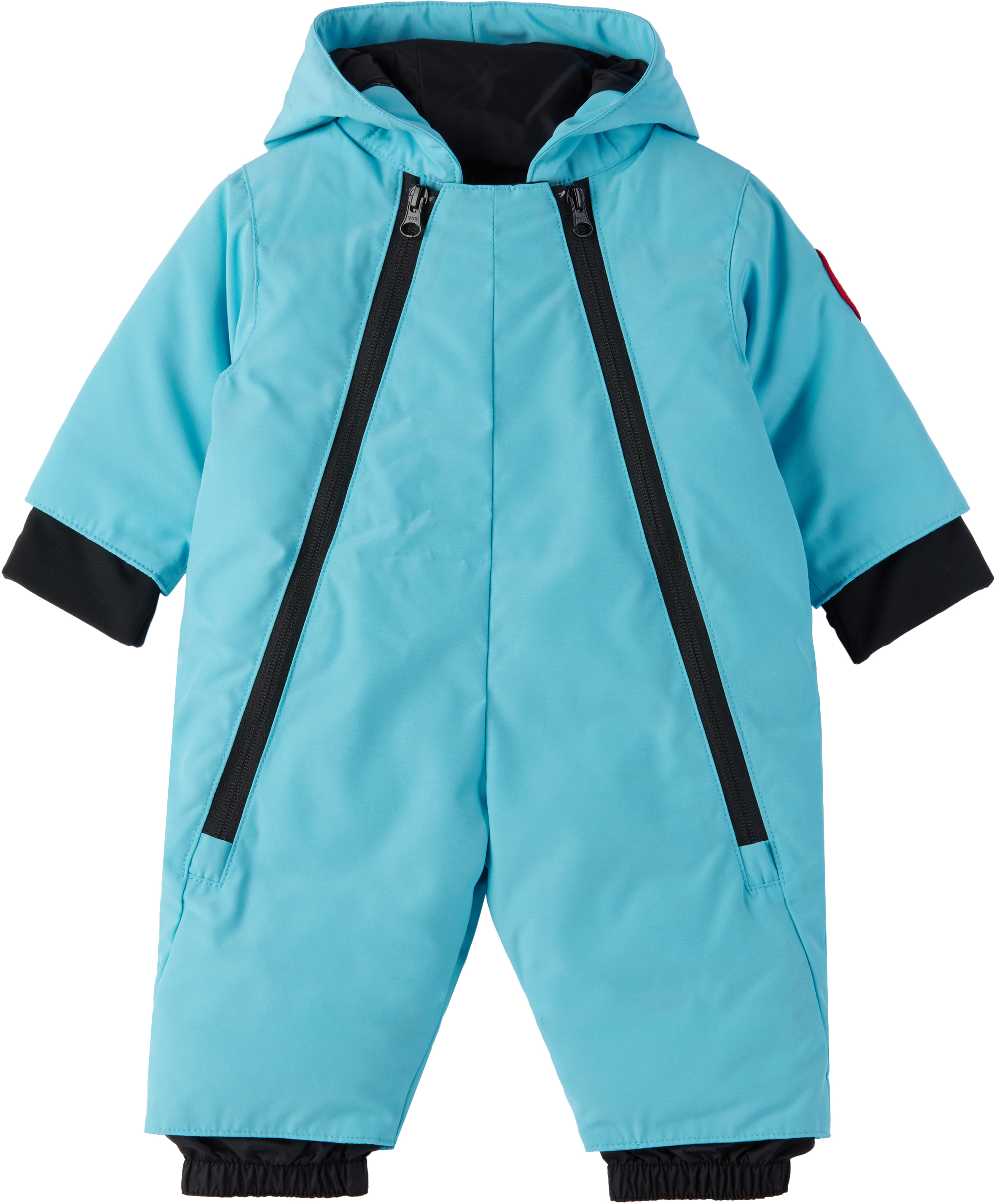 Shop Canada Goose Baby Blue Lamb Down Snowsuit In 1669 Acguarius