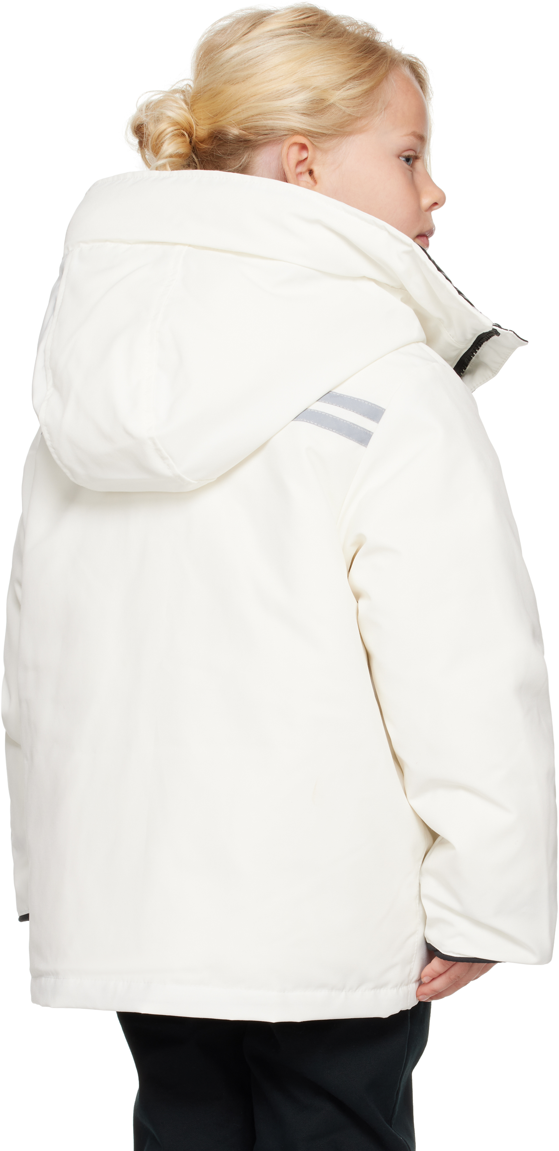 Canada Goose Big Kids White Expedition Parka In 433 North Star White