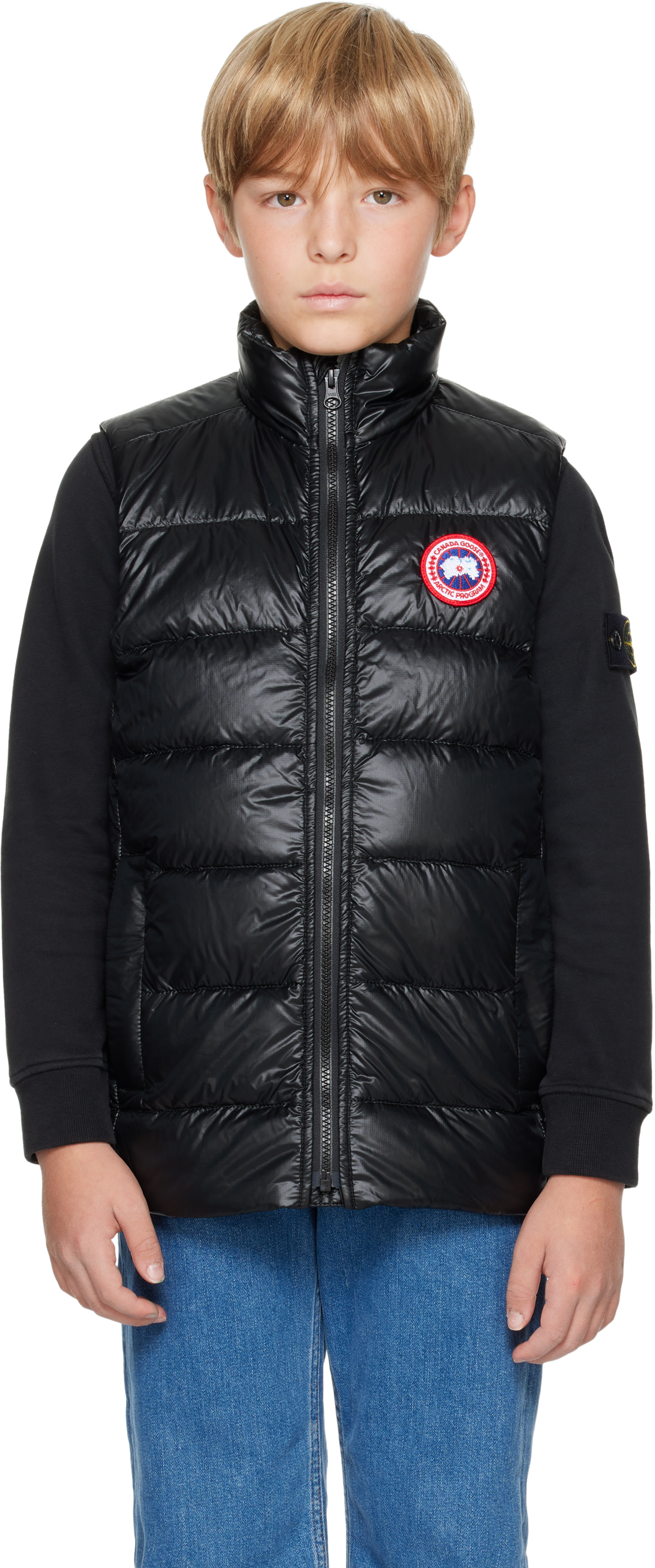 Puffer Jacket Canada Goose Kids Vest Canada Goose Kids Vanier Logo