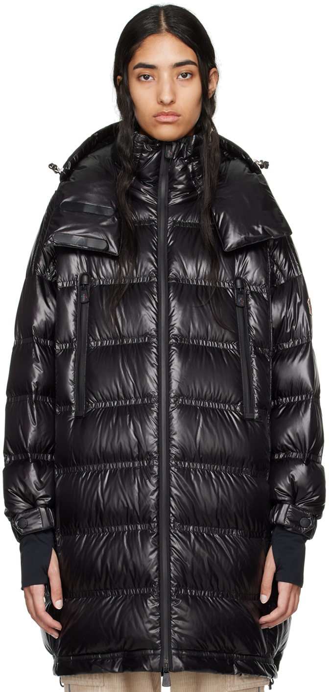 Shop Moncler Black Rochelairs Down Coat In 999 Black