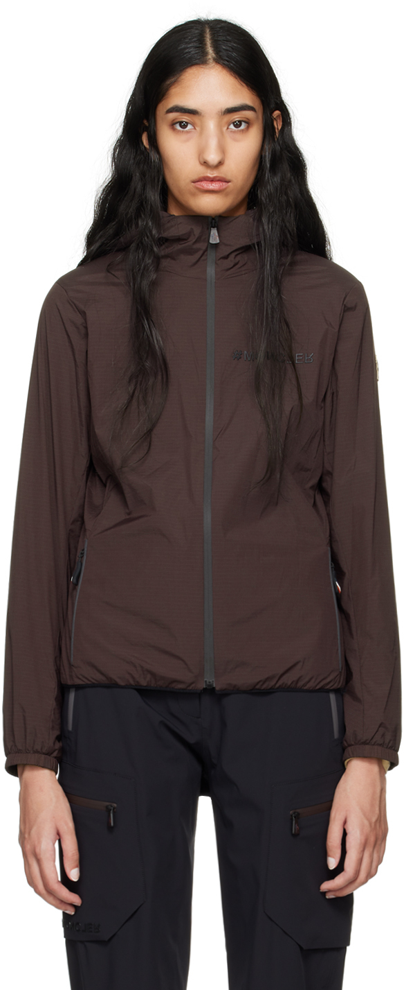 Shop Moncler Brown Mietres Jacket In 48e Brown