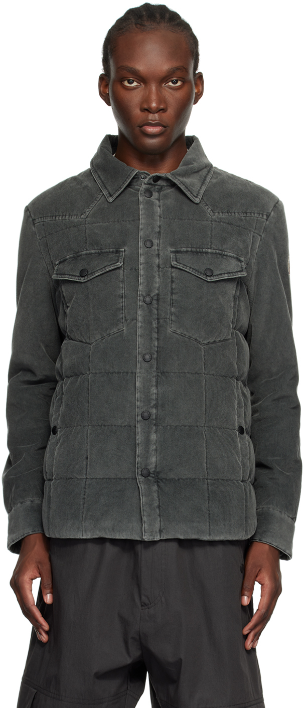 Shop Moncler Gray Gelt Down Jacket In 927 - Grey