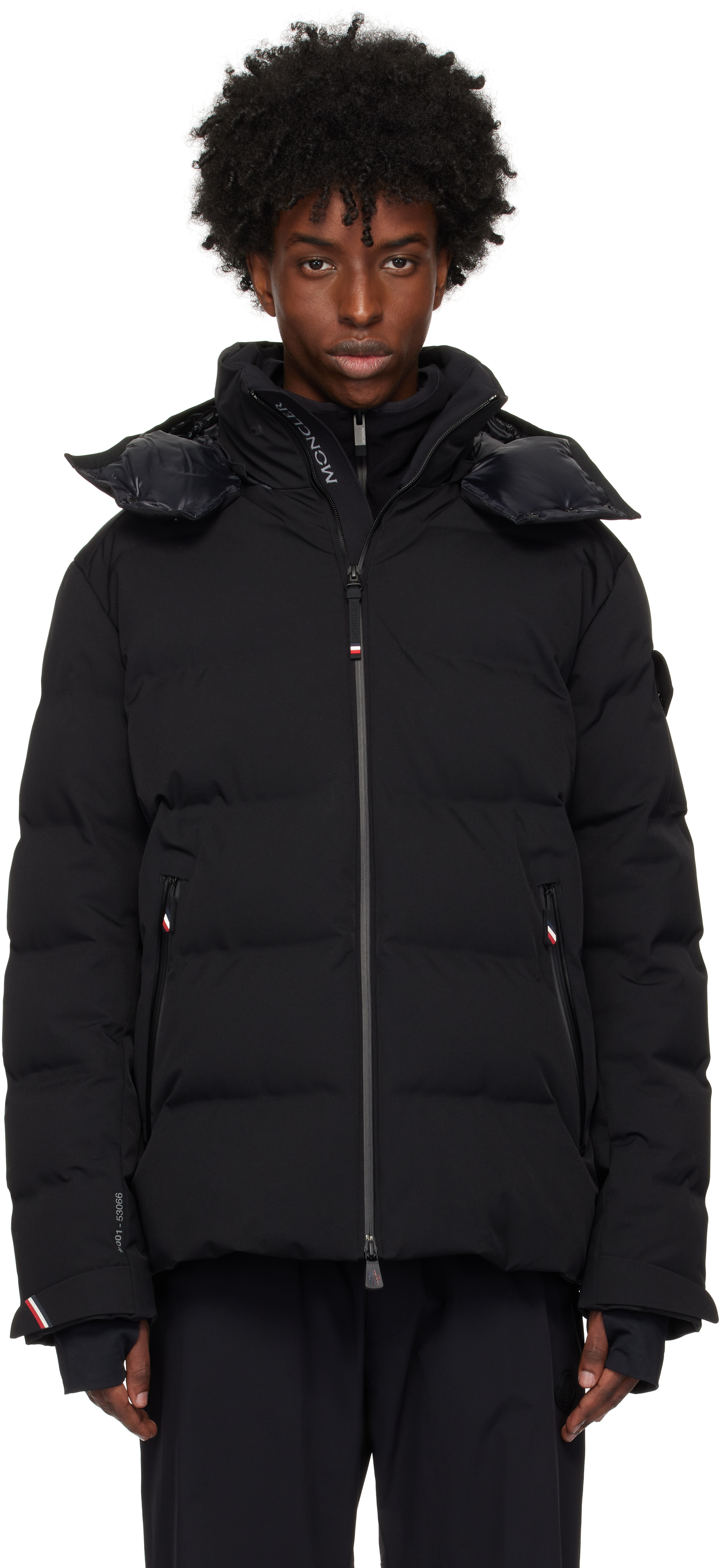 Shop Moncler Black Montgetech Short Down Jacket In 999 - Black