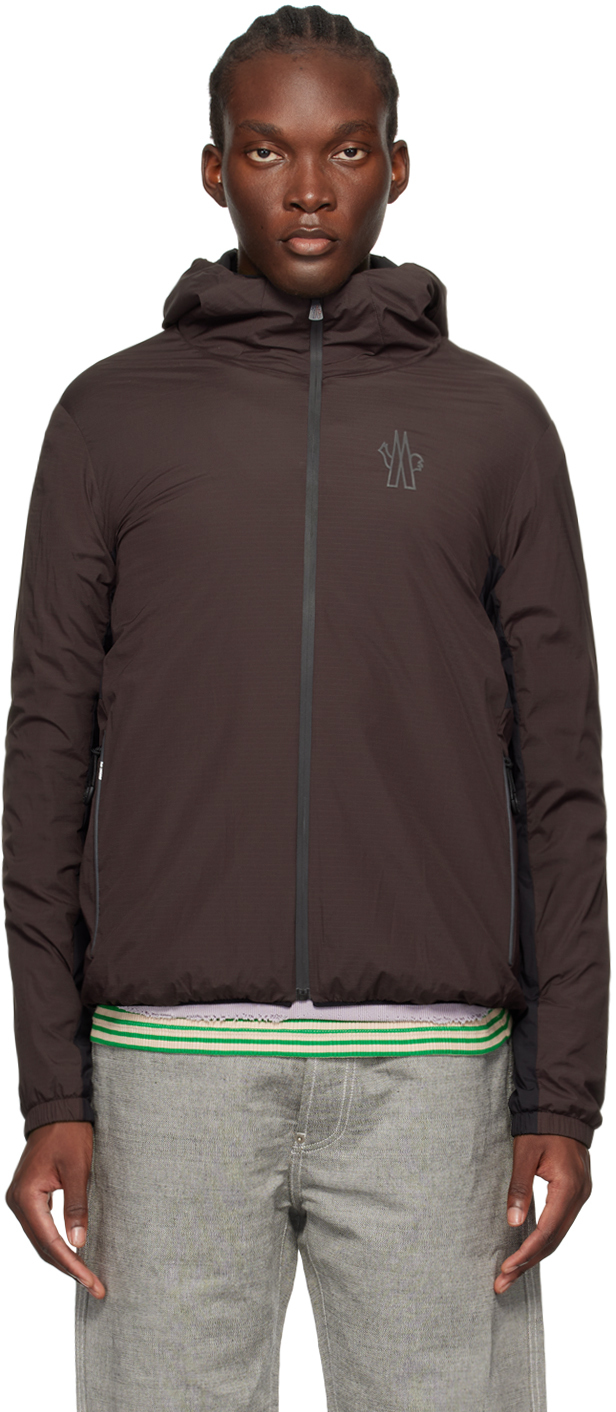 Shop Moncler Brown Bissen Mid Layer Jacket In 48e - Brown