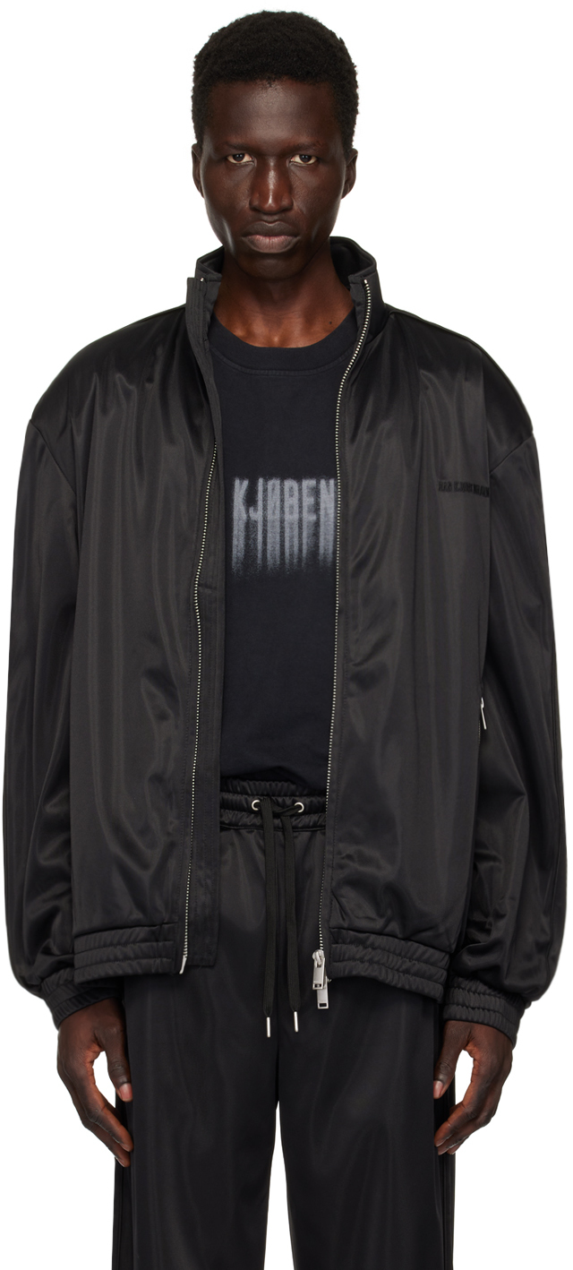 Black Oversized Track Jacket